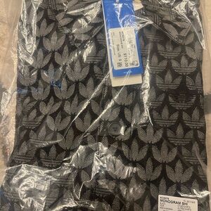 Adidas Black and Gray Denim Monogram Shirt